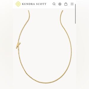 KENDRA SCOTT | 18k Gold 'K' Initial Vermeil Necklace